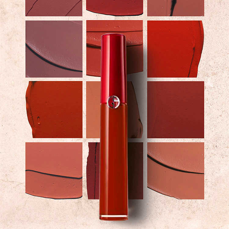 阿瑪尼（ARMANI）紅管陶土紅棕系列 口紅唇釉 206色號 陶土紅棕