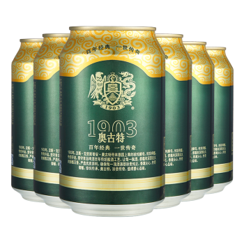 青島啤酒奧古特330ml 6聽