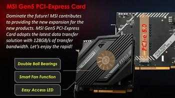 微星PCIe 5.0 SSD擴展卡最新消息
